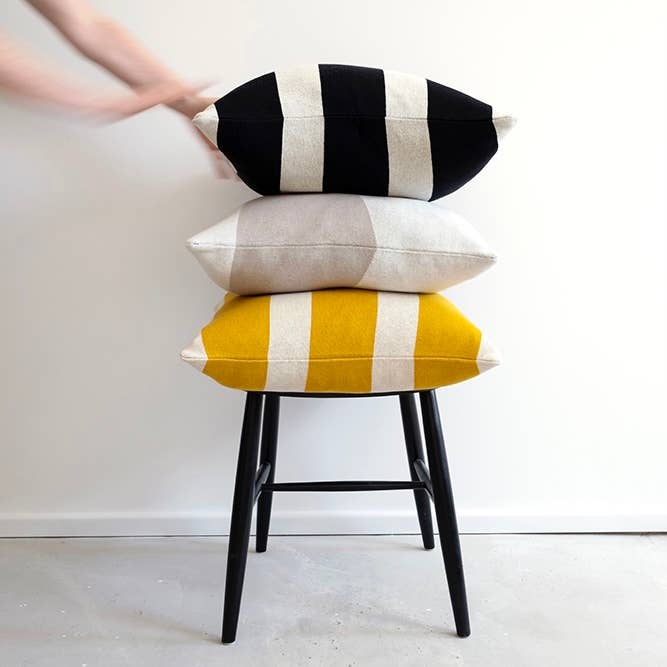 Cotton Knit Throw Pillow/Cushion Cover - Enkel Citrus