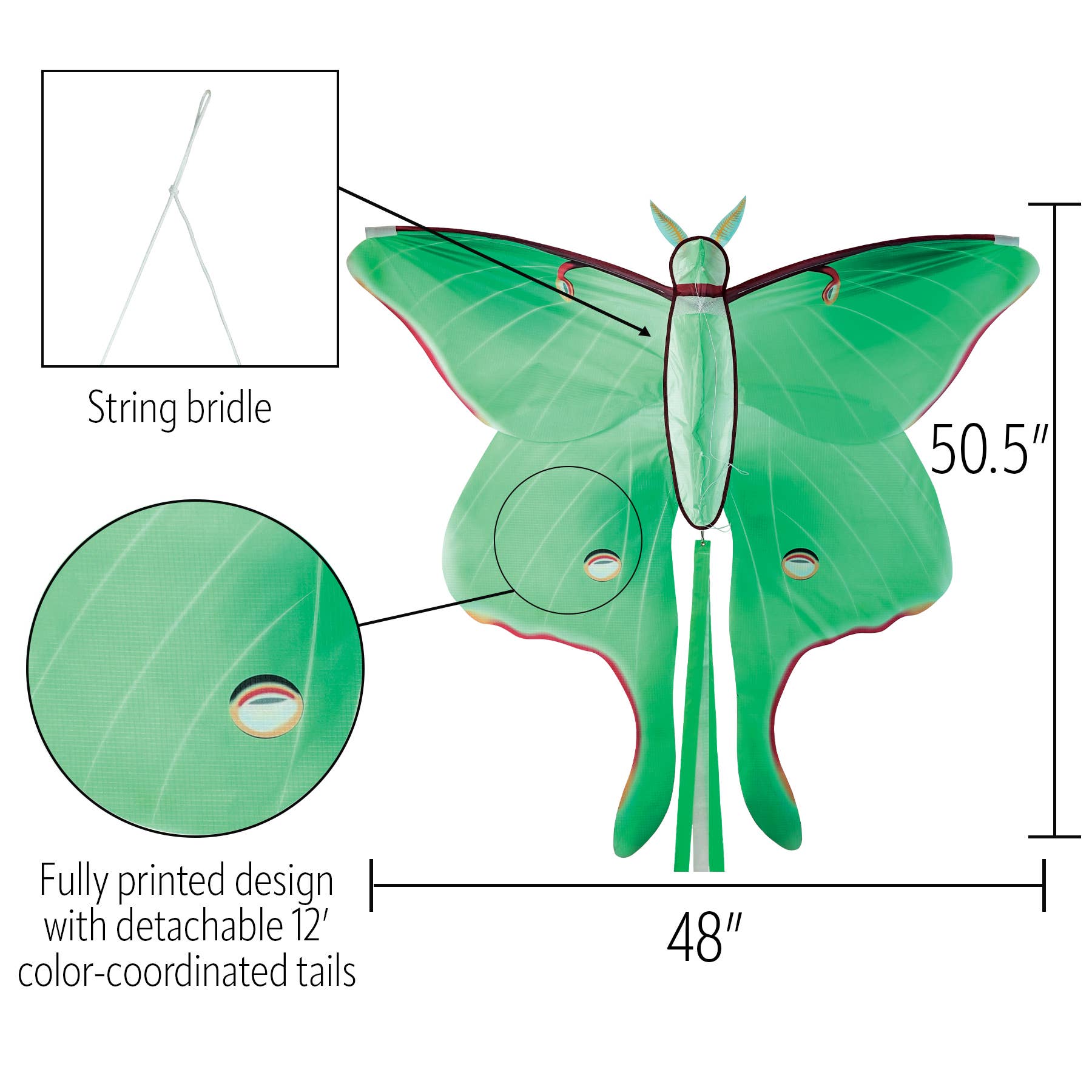 Luna Moth Kite