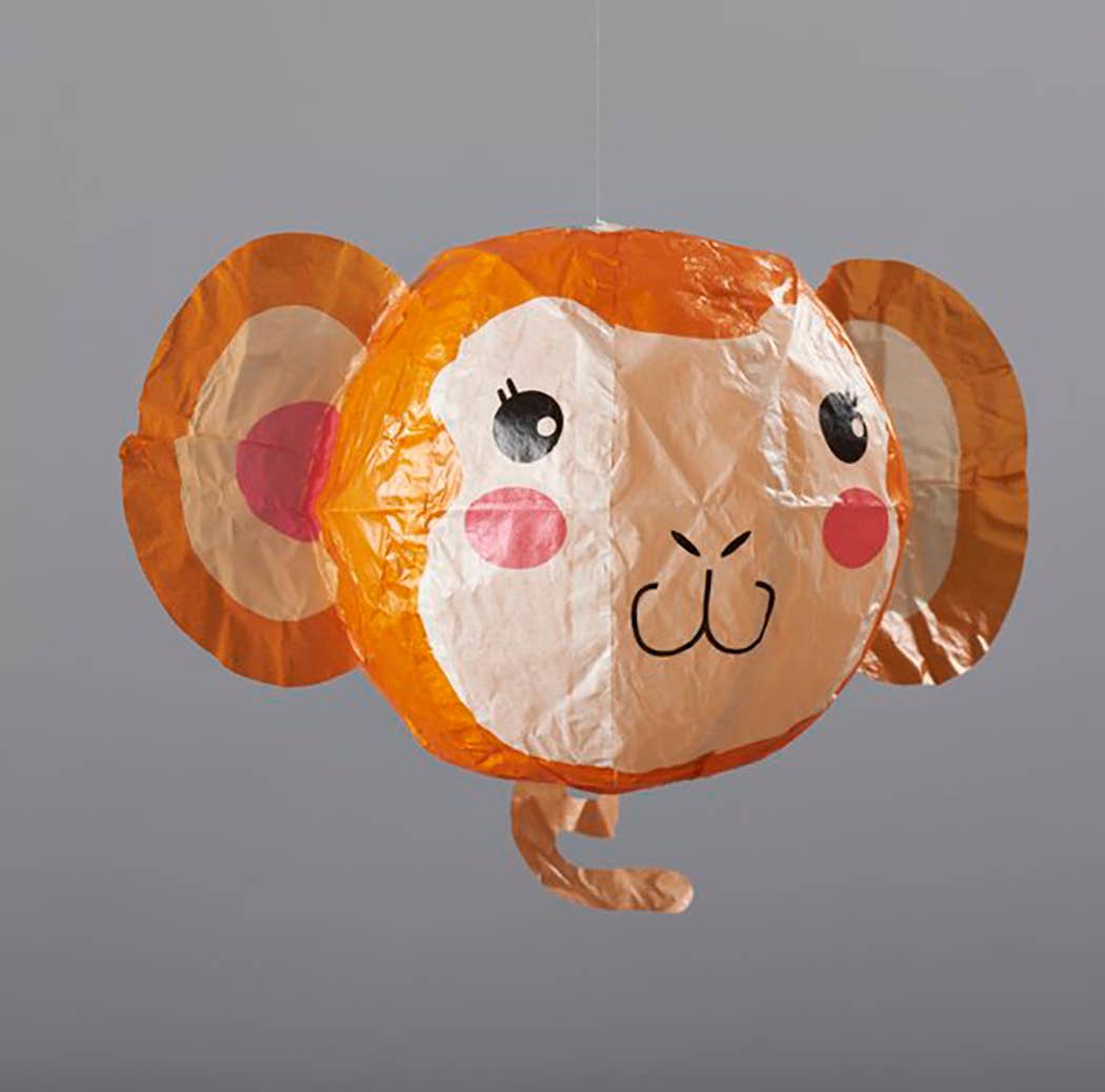 Japanese Paper Balloon Cards - Monkey