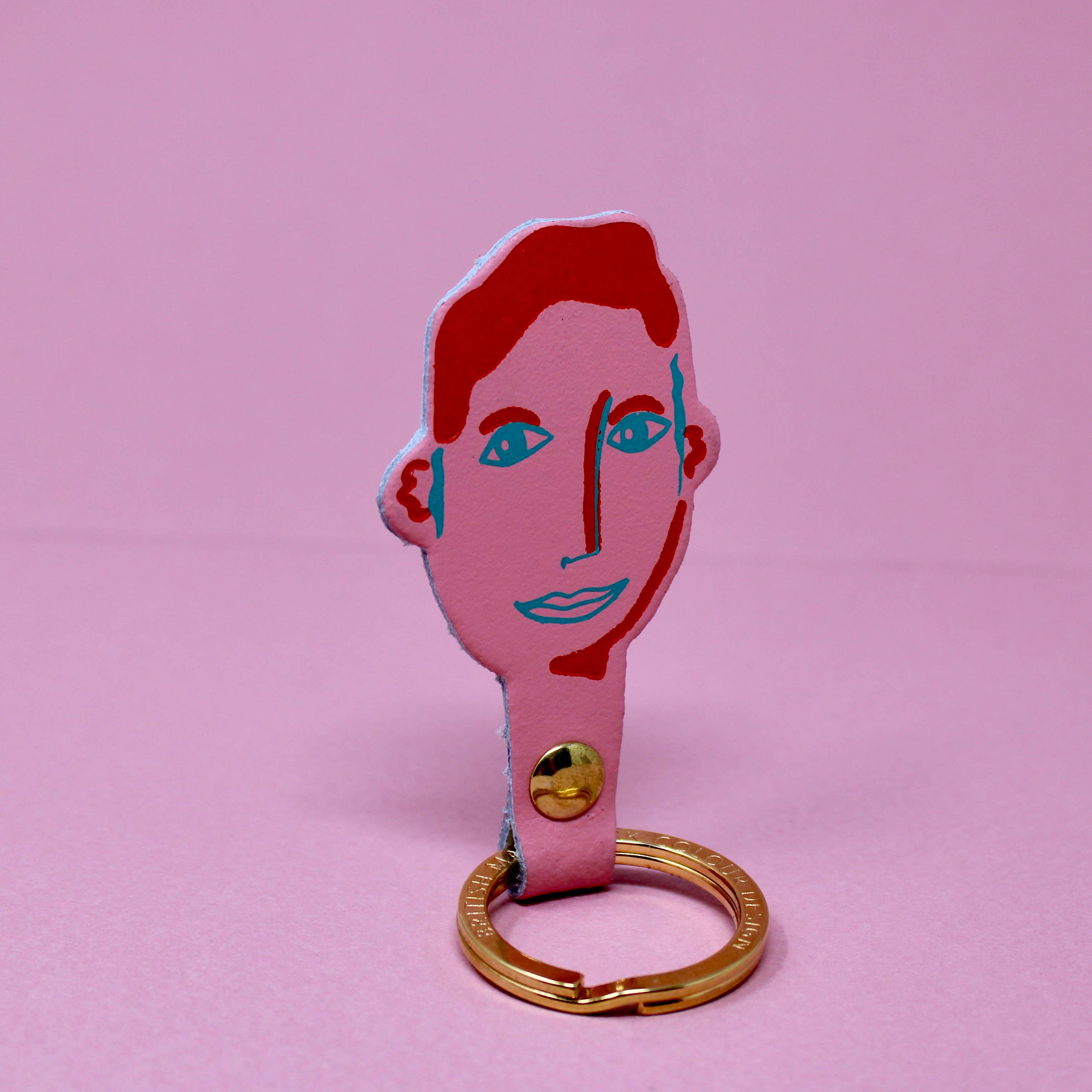 You & Me His and Her Key Fobs: You (Male) / Coral