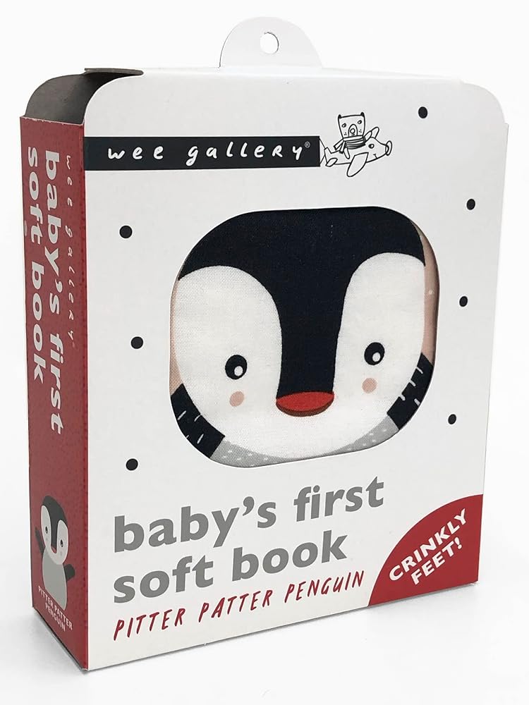 Pitter Patter Penguin (2020 Edition): Baby's First Soft Book (Wee Gallery Cloth Books) cover image