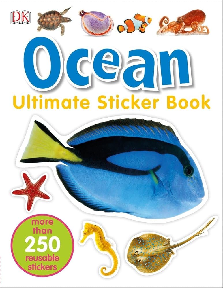 Ultimate Sticker Book: Ocean: More Than 250 Reusable Stickers cover image