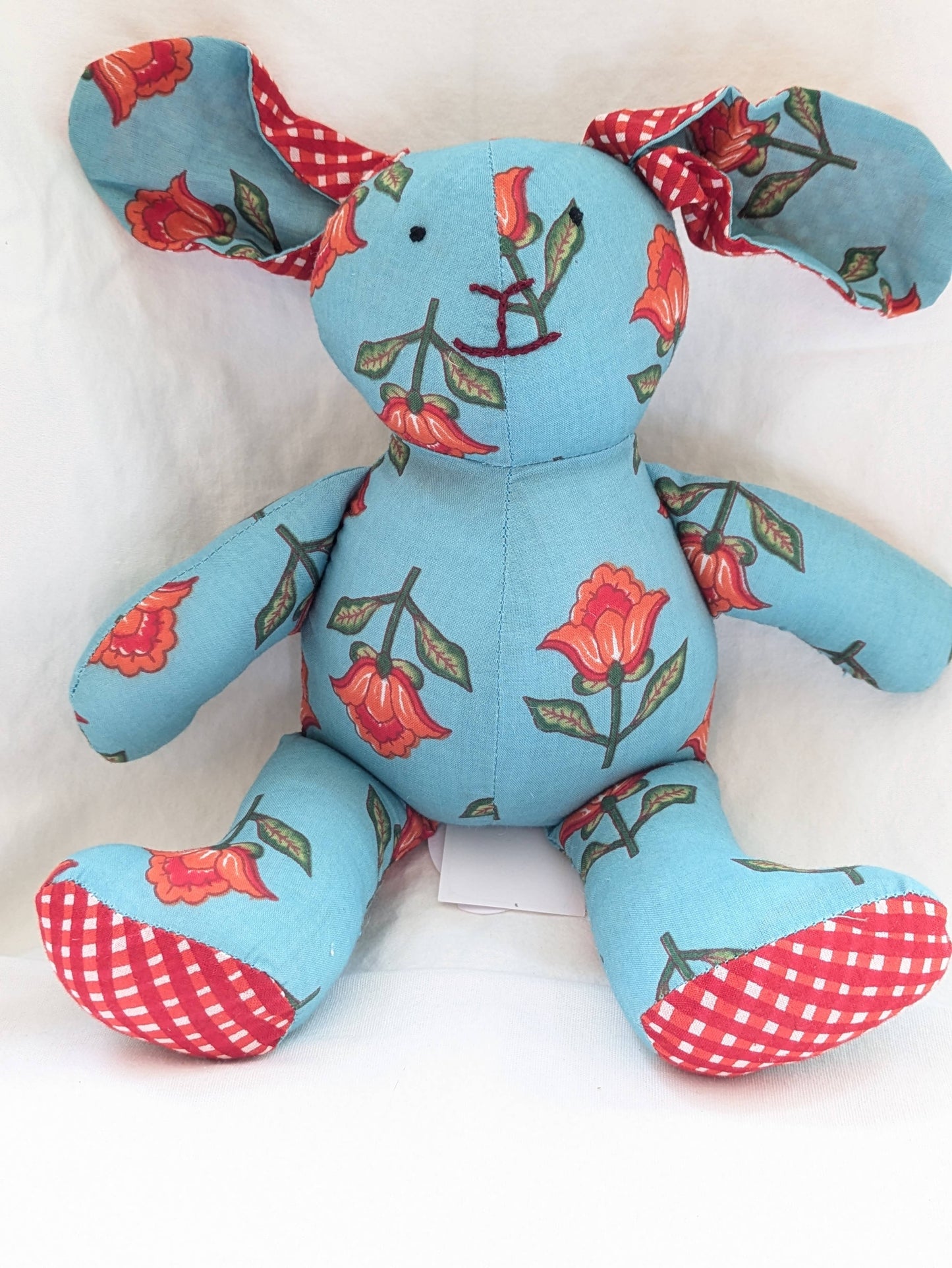 Baby Bunny Cotton Stuffed Animal: Gold Pink