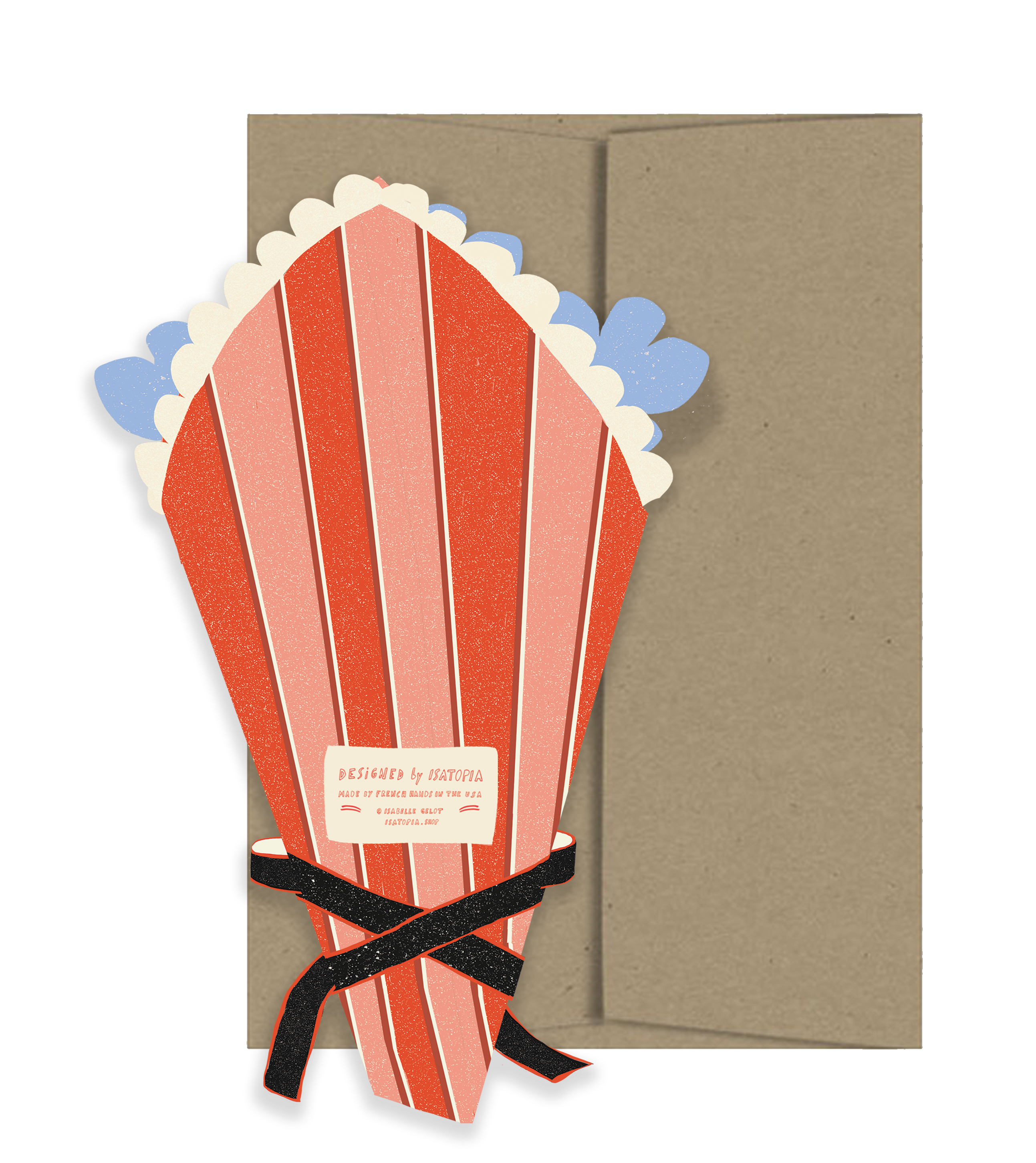 Flower Bouquet Amour Collection - Die Cut Card