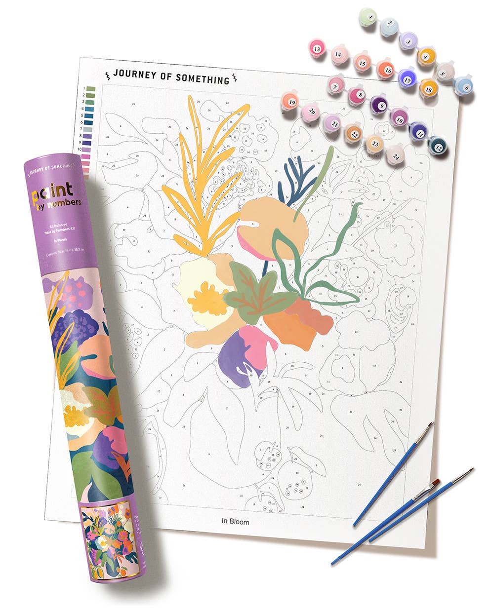 Paint by Numbers Kit & Canvas - In Bloom