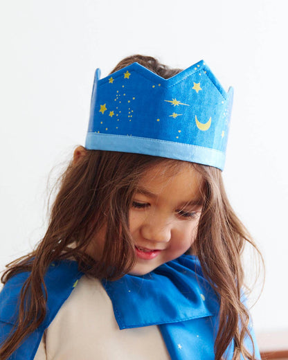 Reversible 100% Silk Star Crown for Birthdays and Dress Up