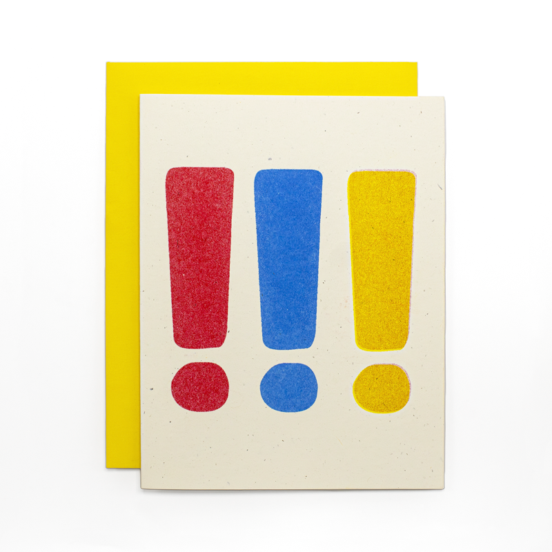 !!! - Risograph Card