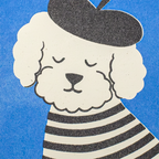 Oui Oui, a New Bébé - Risograph Card