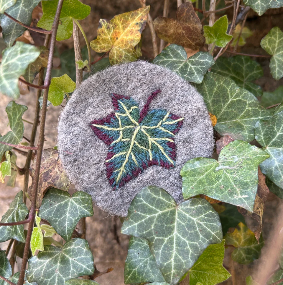 Invasive Species of the Northeast Embroidery Kit - English Ivy
