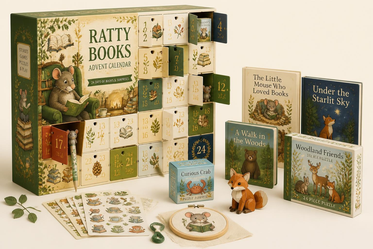 Ratty Bookish Advent Calendar Box