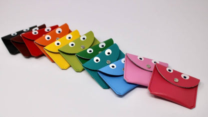 Googly Eye Mini Money Coin Purse: Orange