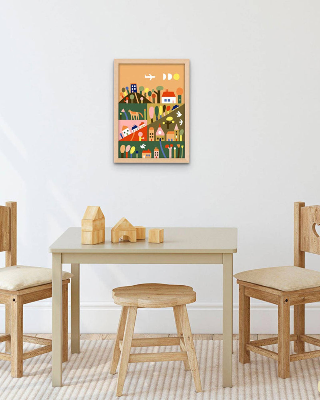 Paint by Numbers Kit & Canvas for Kids - Outside the City