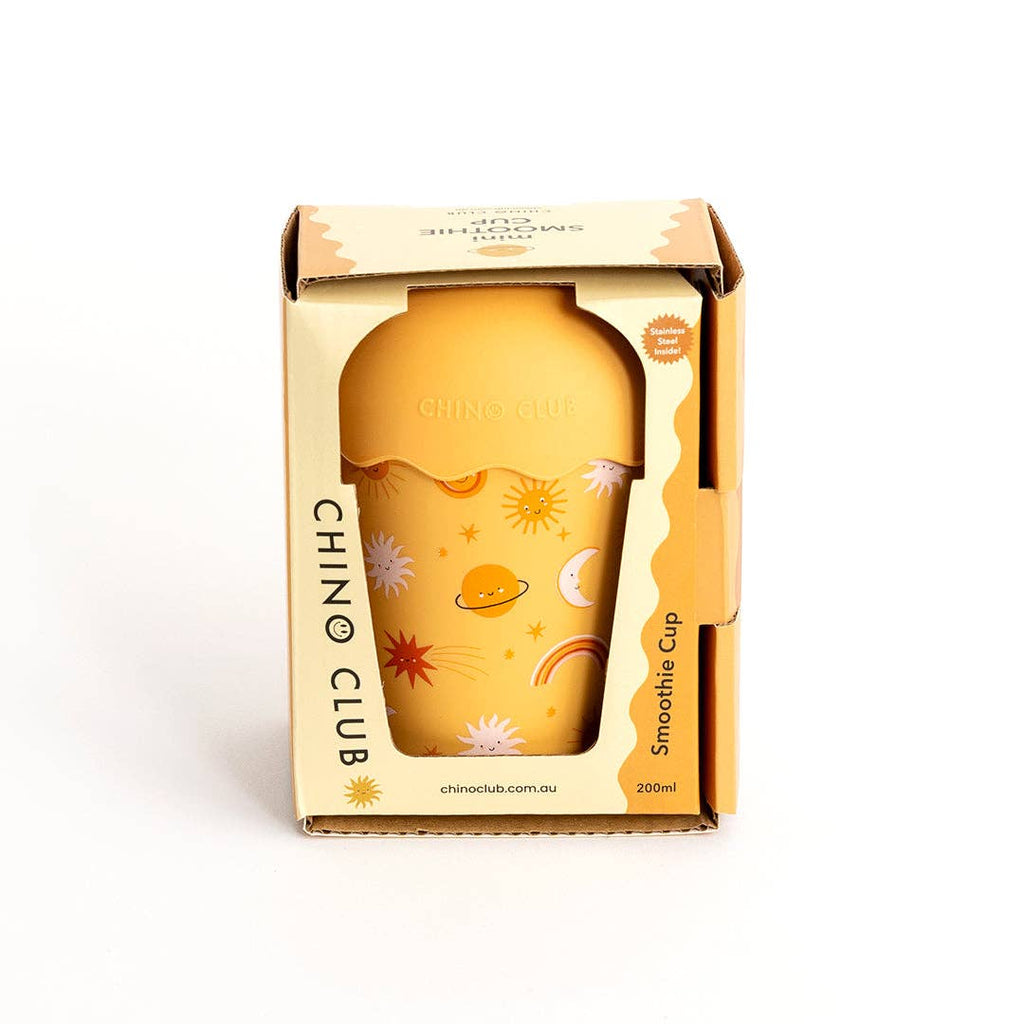Suns Orange Mini Smoothie Cup & Straw 200ml