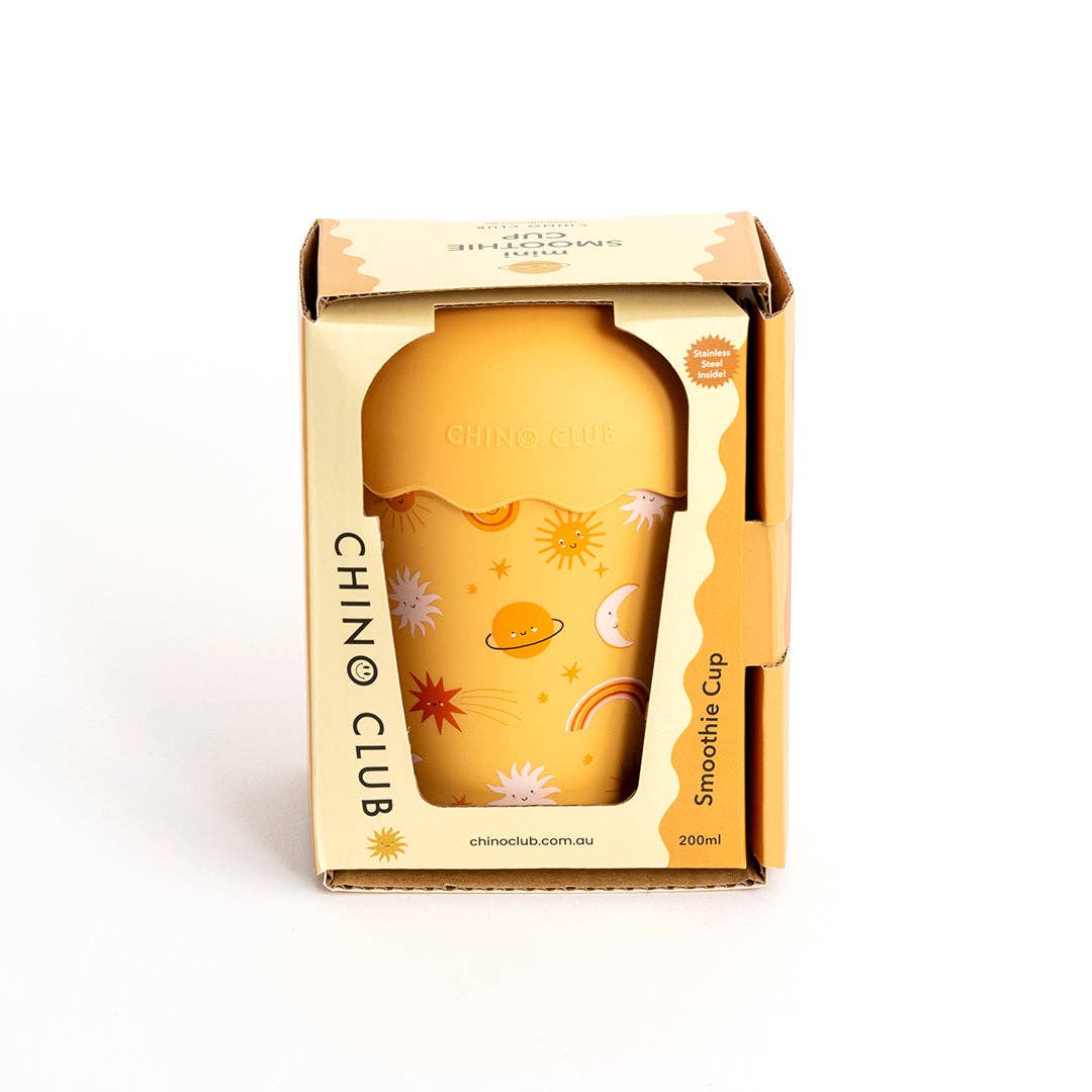Suns Orange Mini Smoothie Cup & Straw 200ml