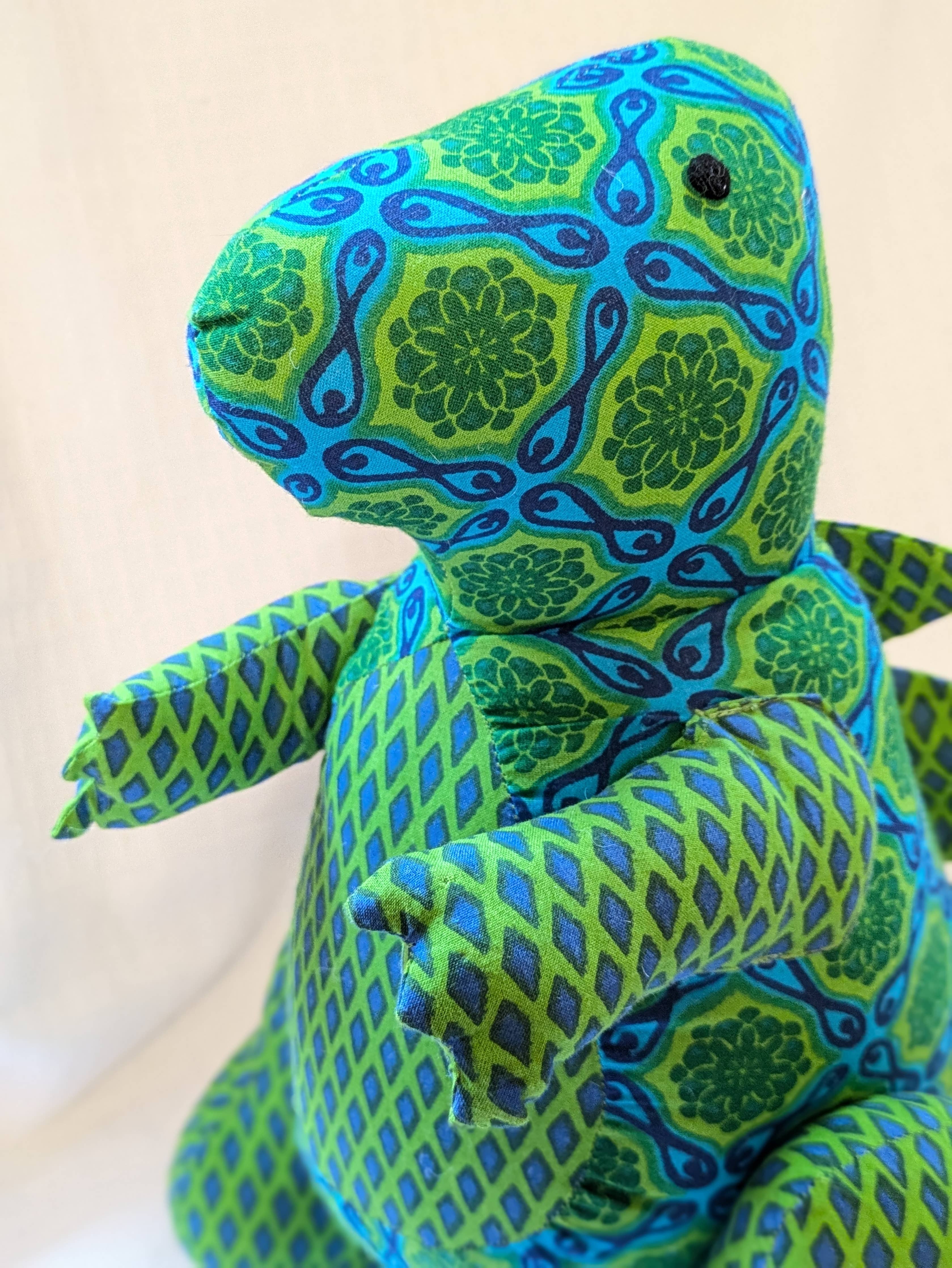 Standing Stegosaurus Stuffed Toy: Blue