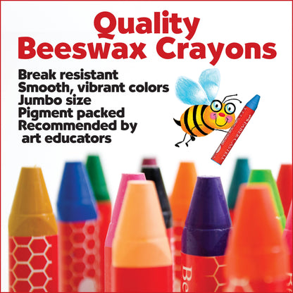 World Colors - 15 Beeswax Crayons with Skin Tones