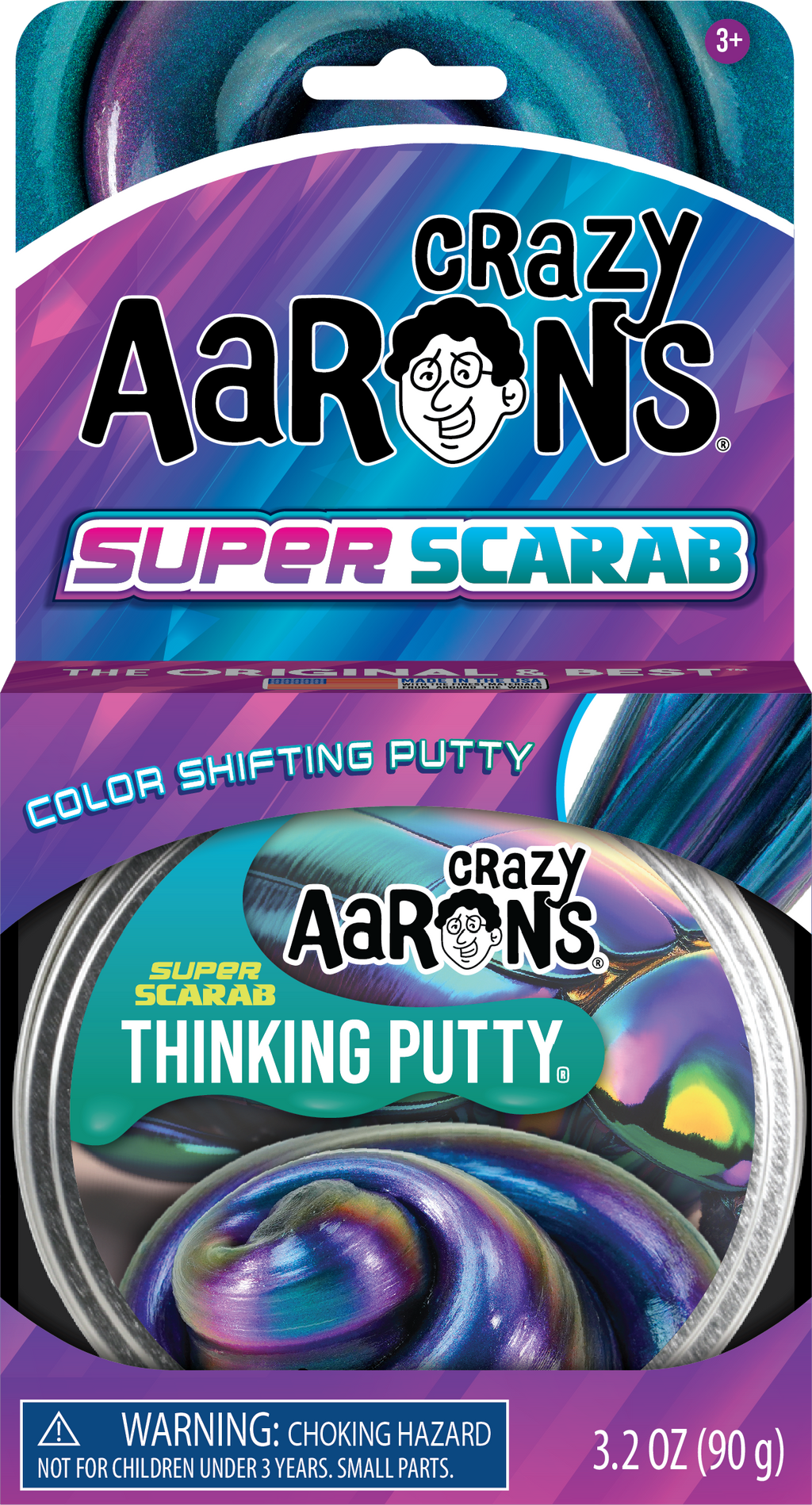 Super Scarab - Full Size 4" Thinking Putty Tin