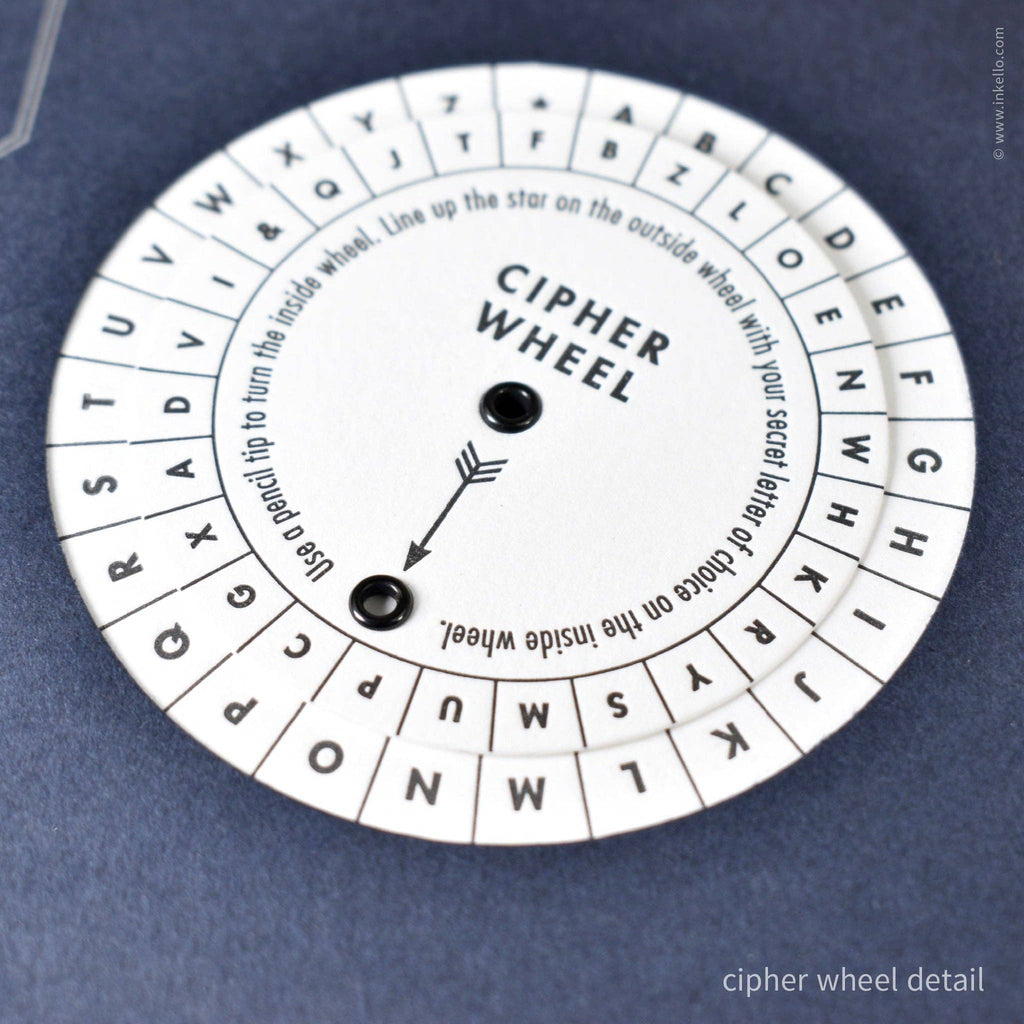 Cipher Wheel Code Booklet (#574): Deep Navy