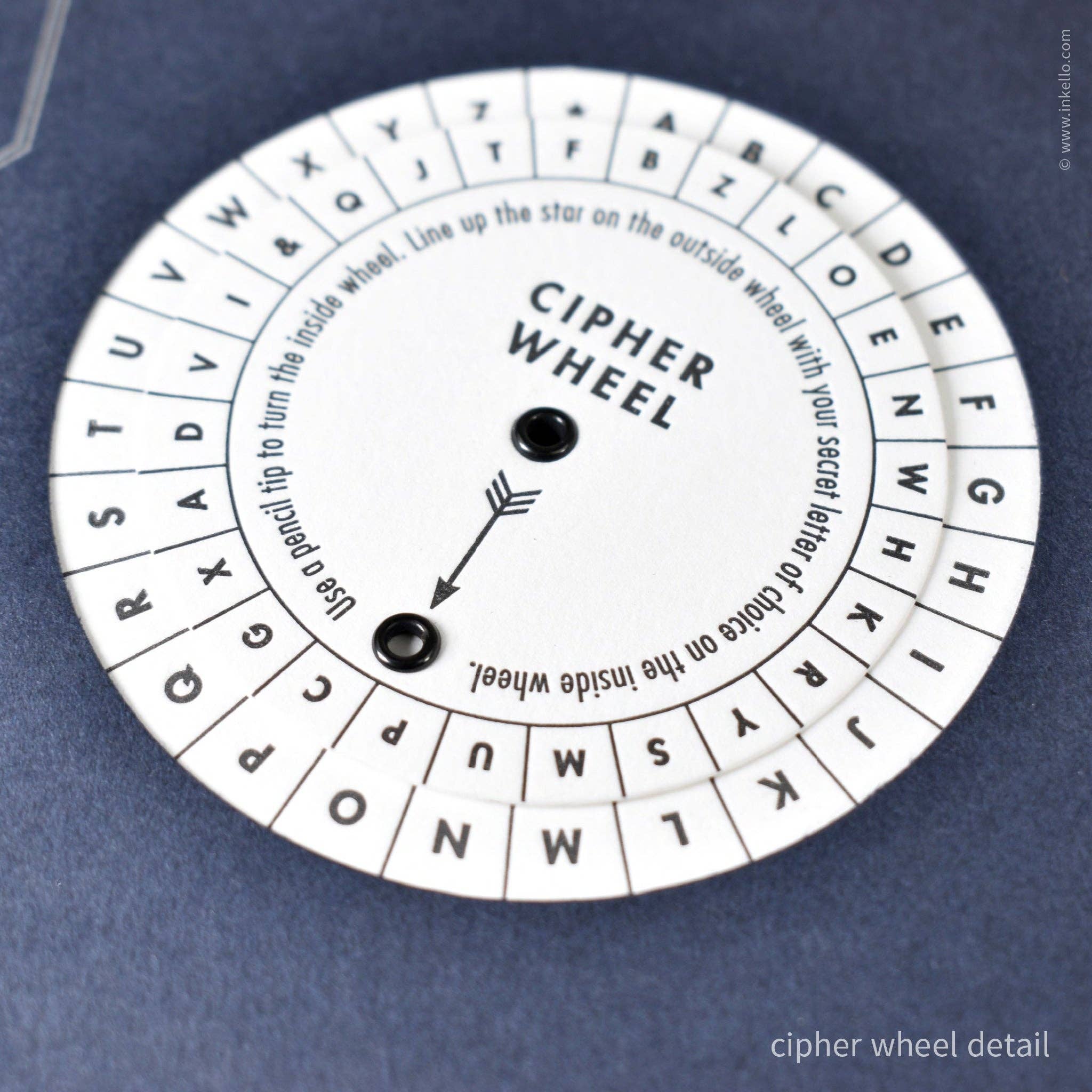 Cipher Wheel Code Booklet (#574): Deep Navy