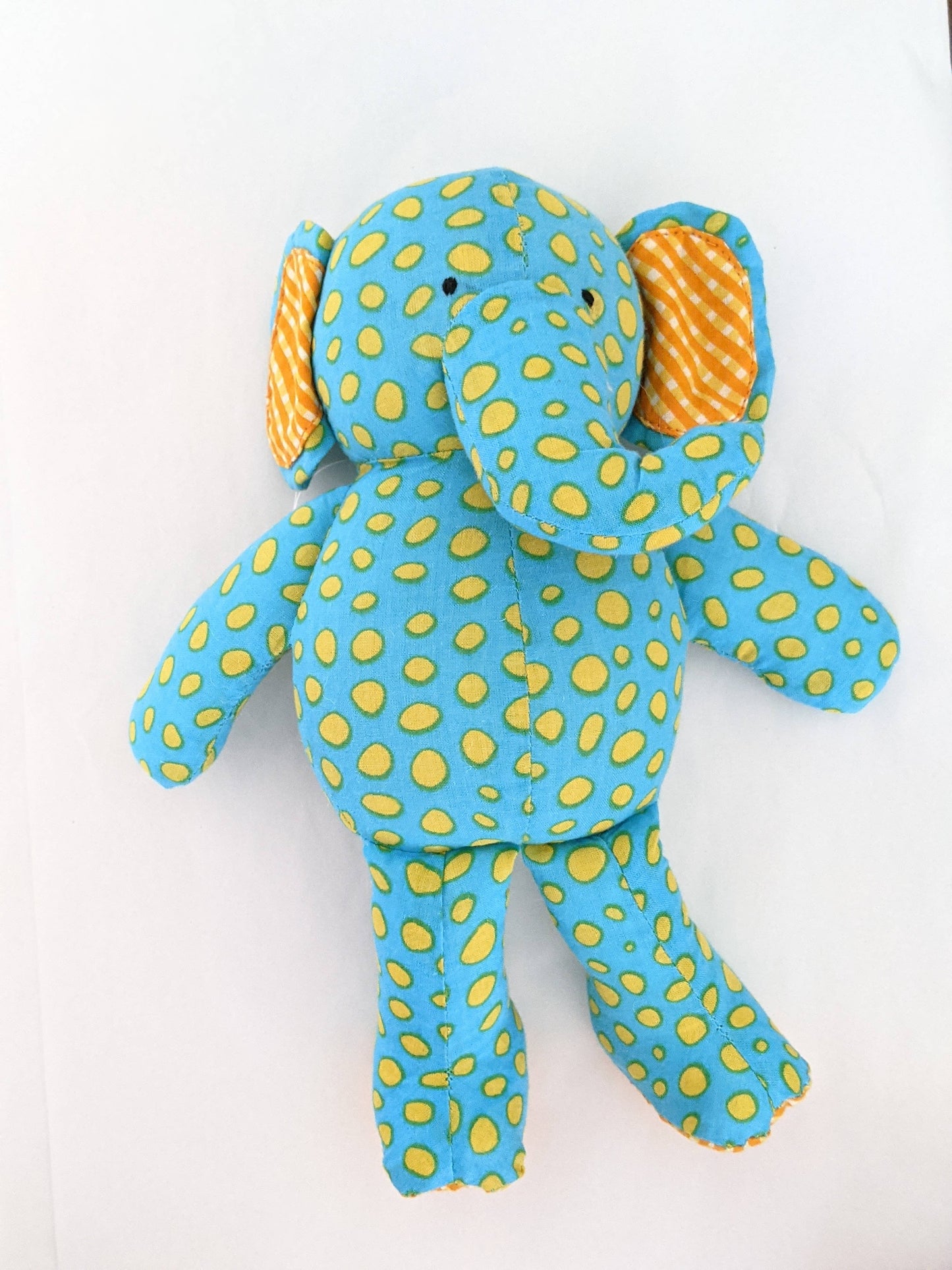Elephant Baby Stuffed Toy: Yellow