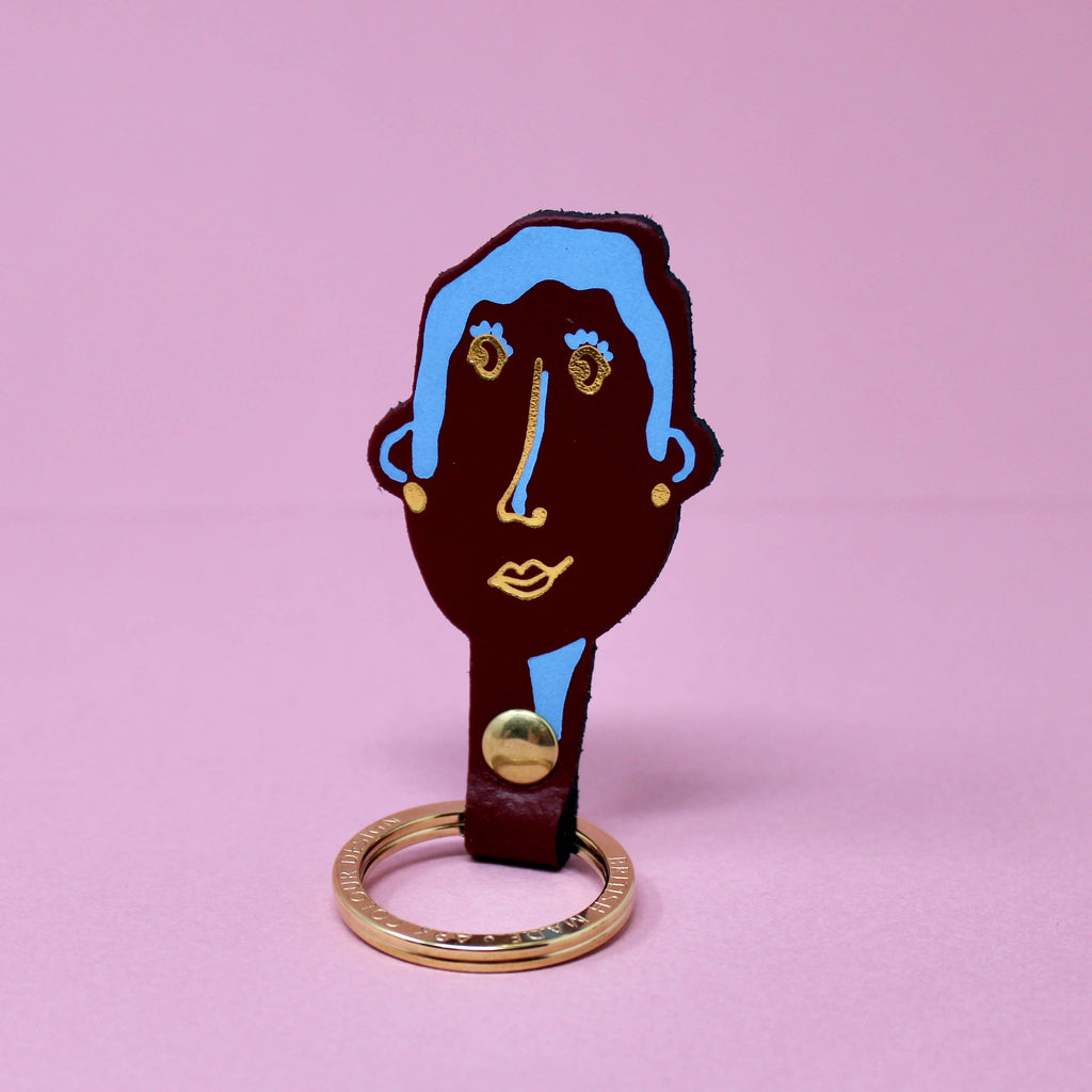 You & Me His and Her Key Fobs: Me (Female) / Cornflower