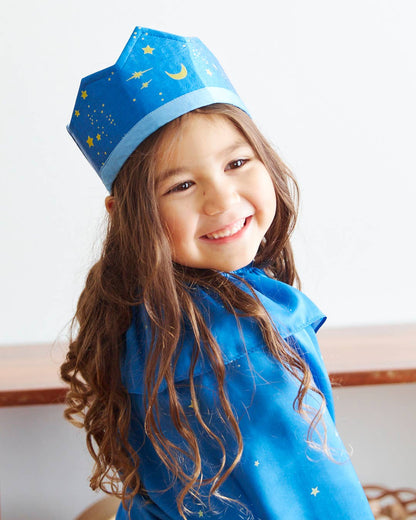 Reversible 100% Silk Star Crown for Birthdays and Dress Up