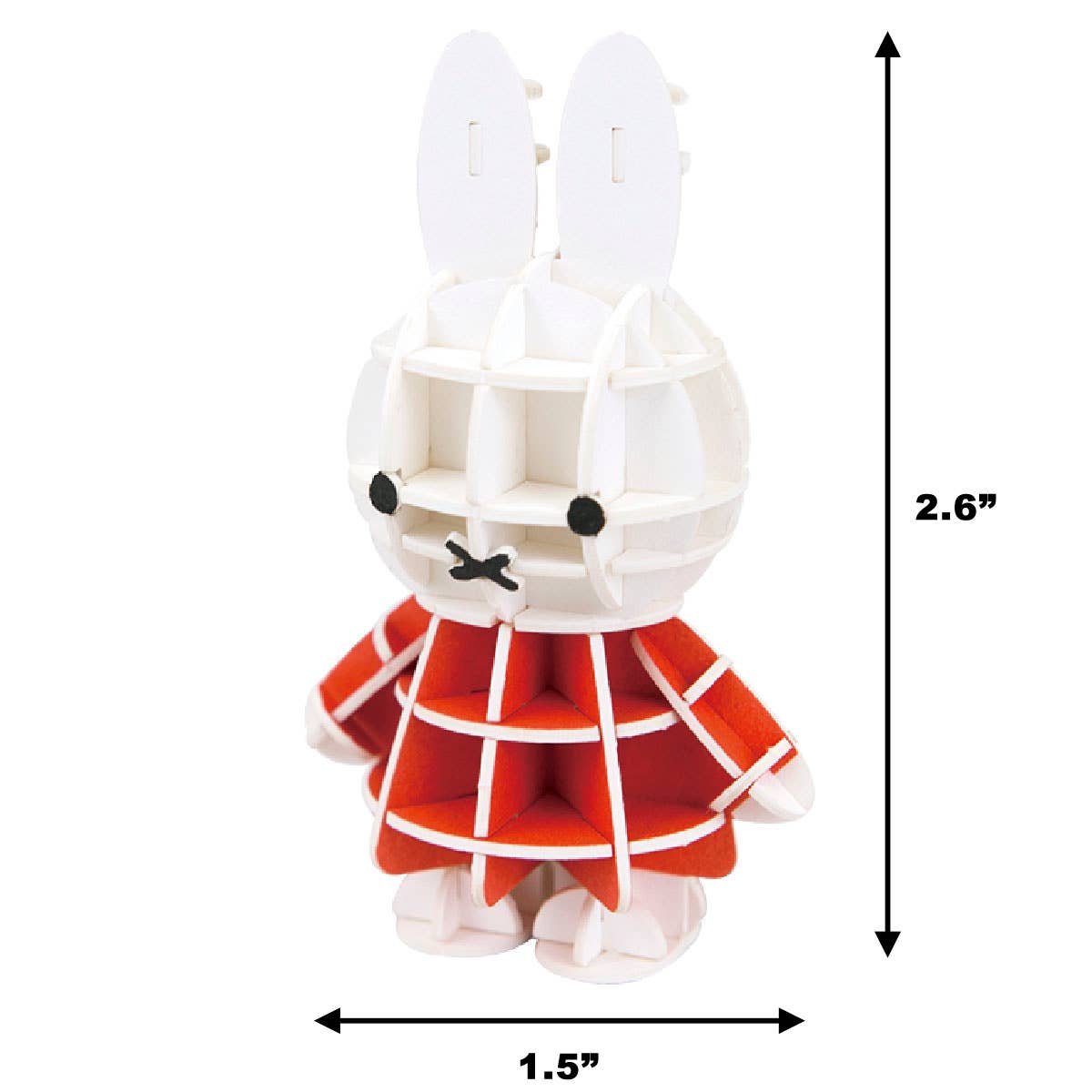 JIGZLE Standing Miffy Dick Bruna Collection -3D Paper Puzzle