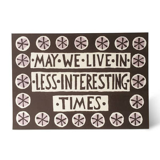 Card Less Interesting Times