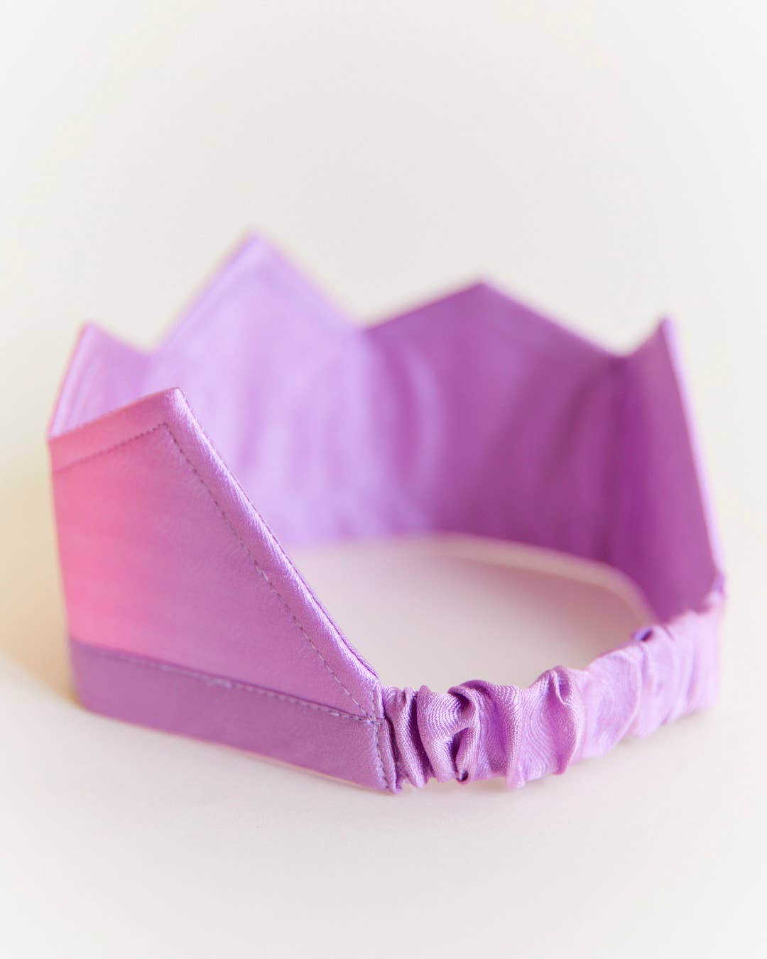 100% Silk Pink & Purple Crown