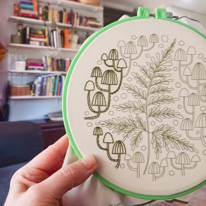 fern + friends embroidery kit