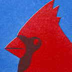 Happy Bird Day - Risograph Card