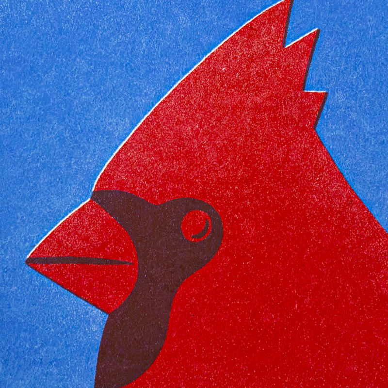 Happy Bird Day - Risograph Card