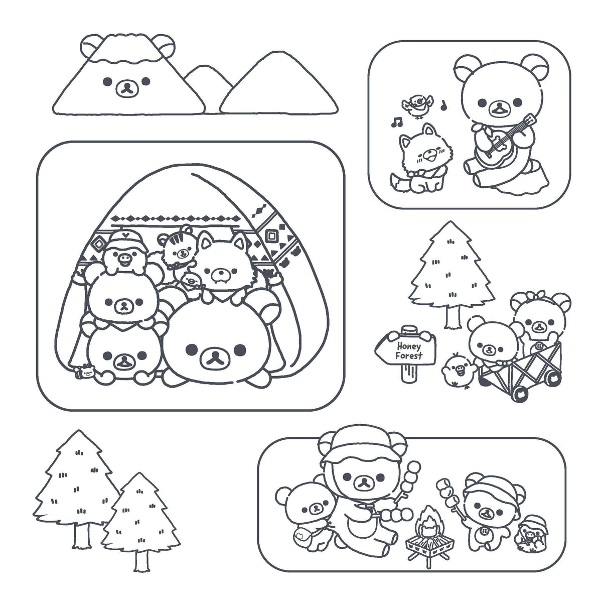 Rilakkuma Coloring Book: Cute & Cozy Classics