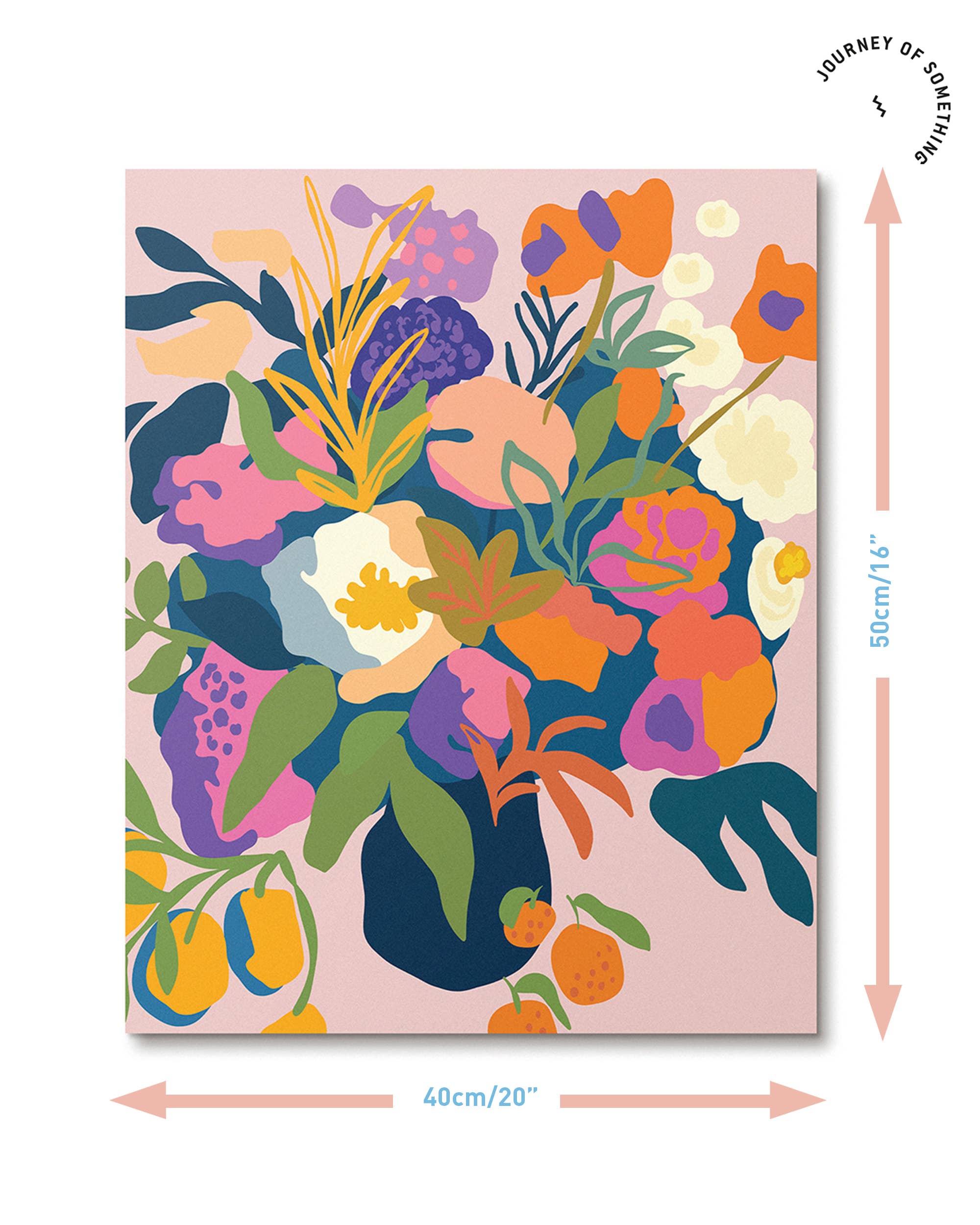 Paint by Numbers Kit & Canvas - In Bloom