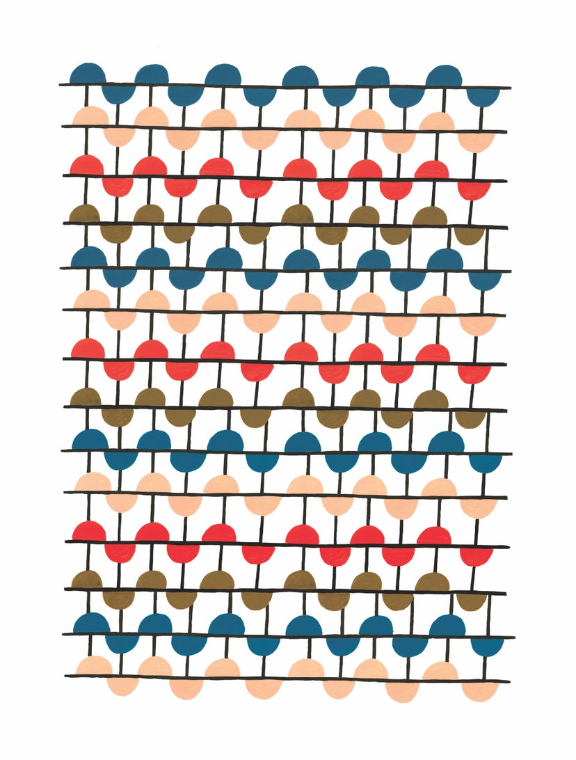 Grid Circles - Art Print