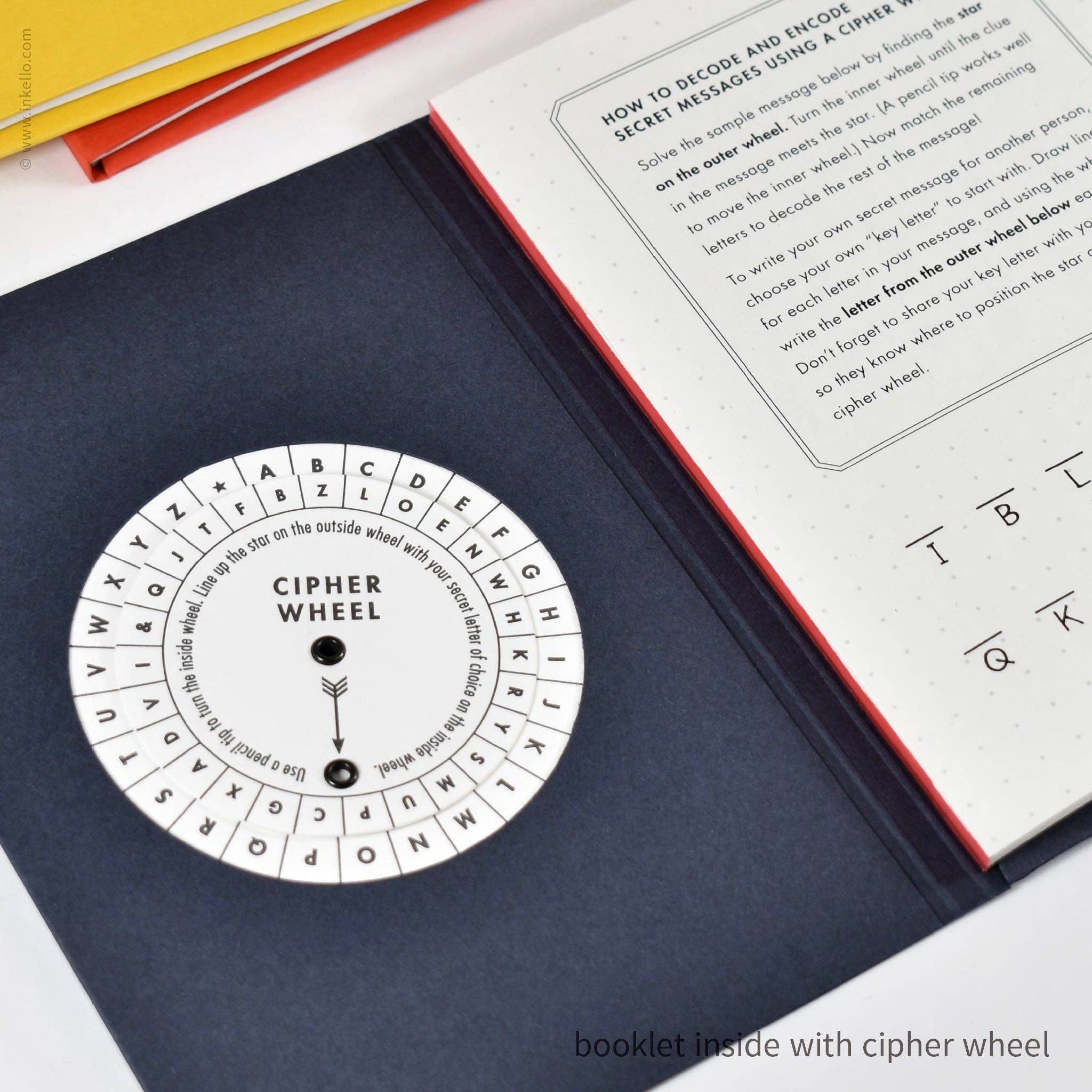 Cipher Wheel Code Booklet (#574): Deep Navy