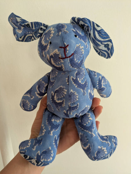 Baby Bunny Cotton Stuffed Animal: Gold Pink