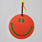 Happy Face Smilie Bag Tags: Yellow
