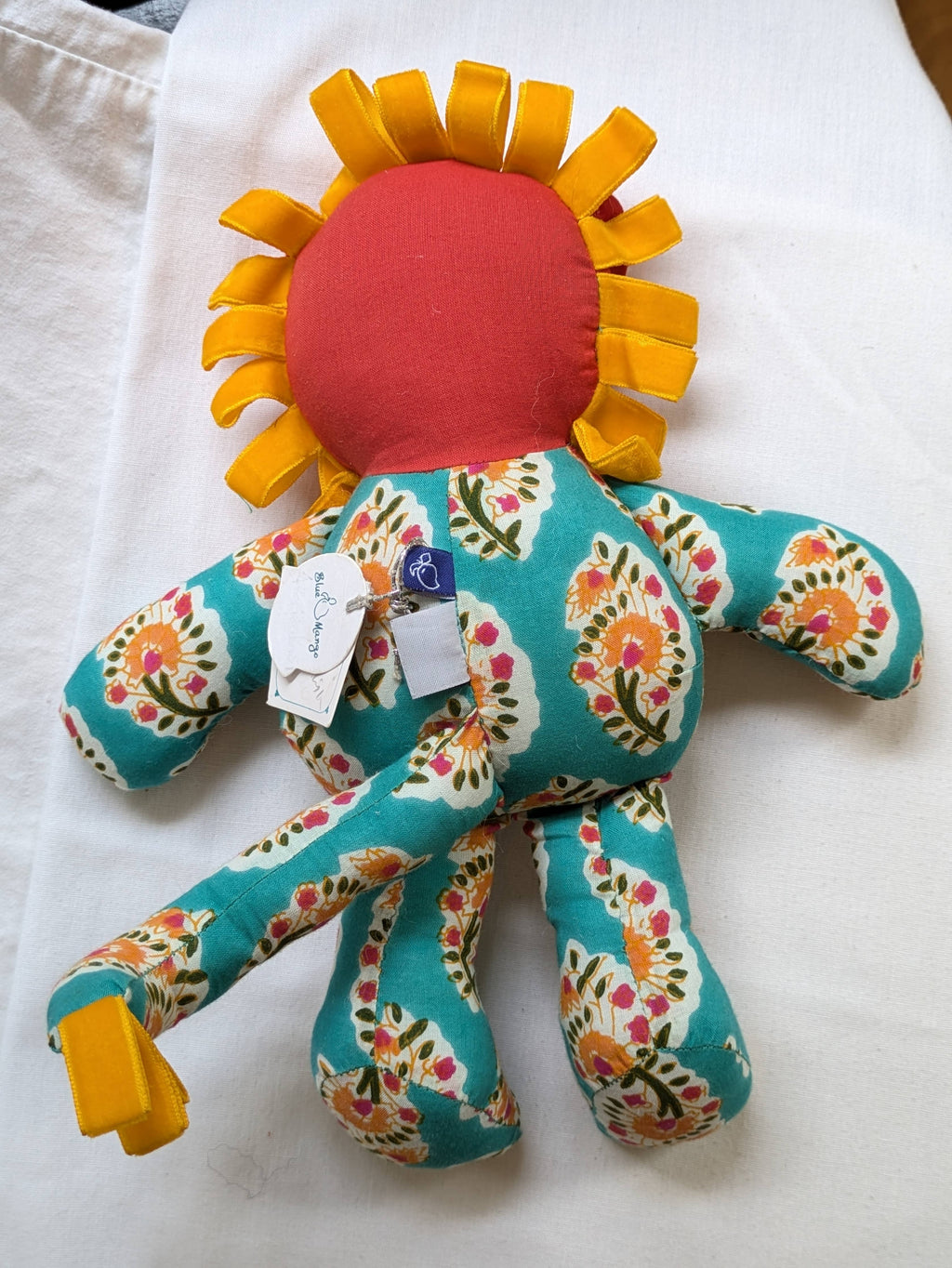 Taeoh Lion Cub Soft Toy: Lavender Green Pink Floral