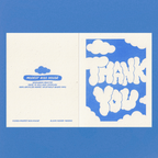 Thank You Clouds - Risograph Card