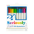 Seriously: Fine Felt Tip Markers (Set of 24)
