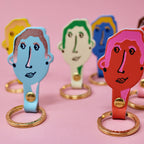 You & Me His and Her Key Fobs: You (Male) / Coral