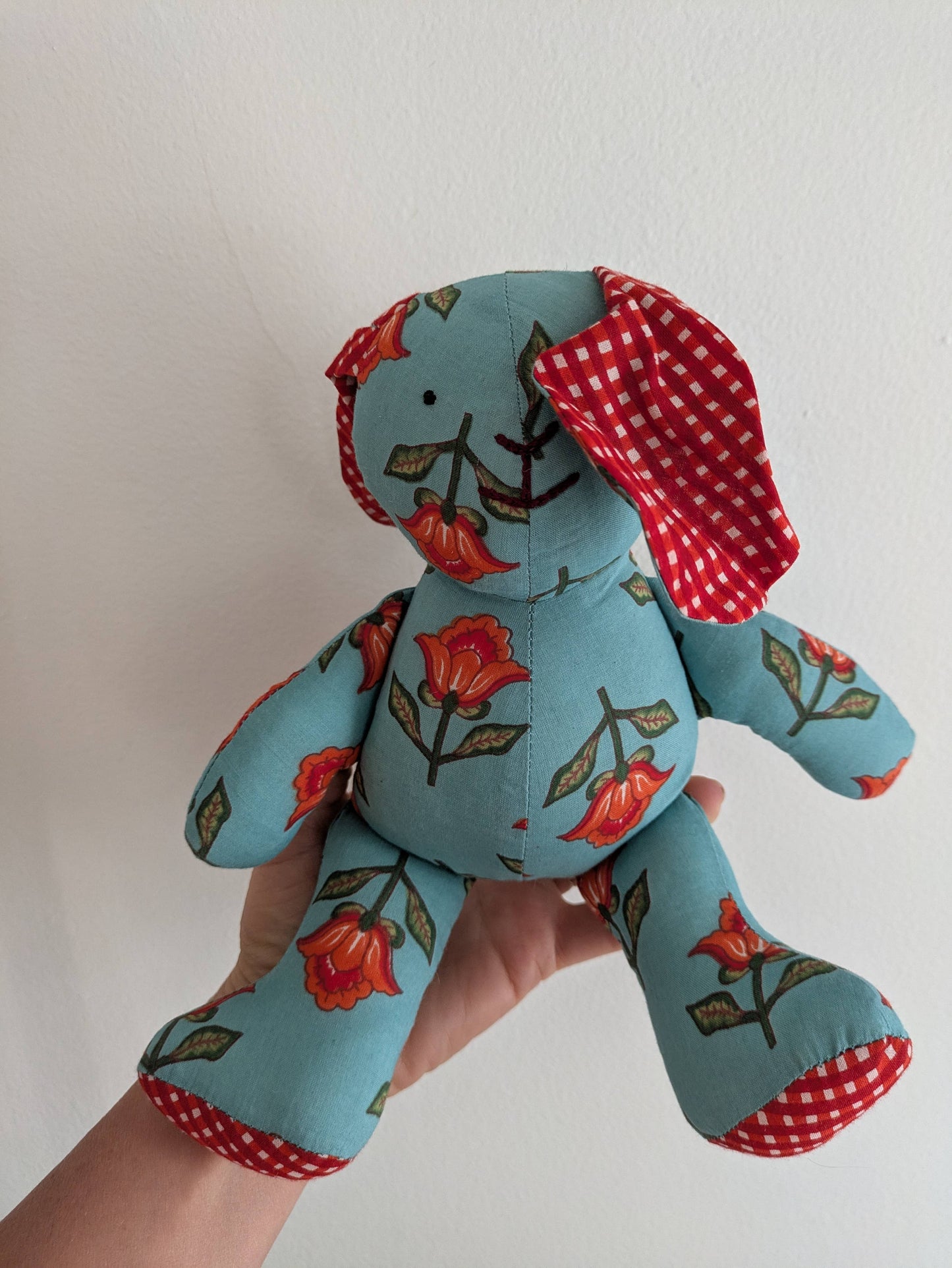 Baby Bunny Cotton Stuffed Animal: Gold Pink