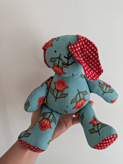 Baby Bunny Cotton Stuffed Animal: Gold Pink