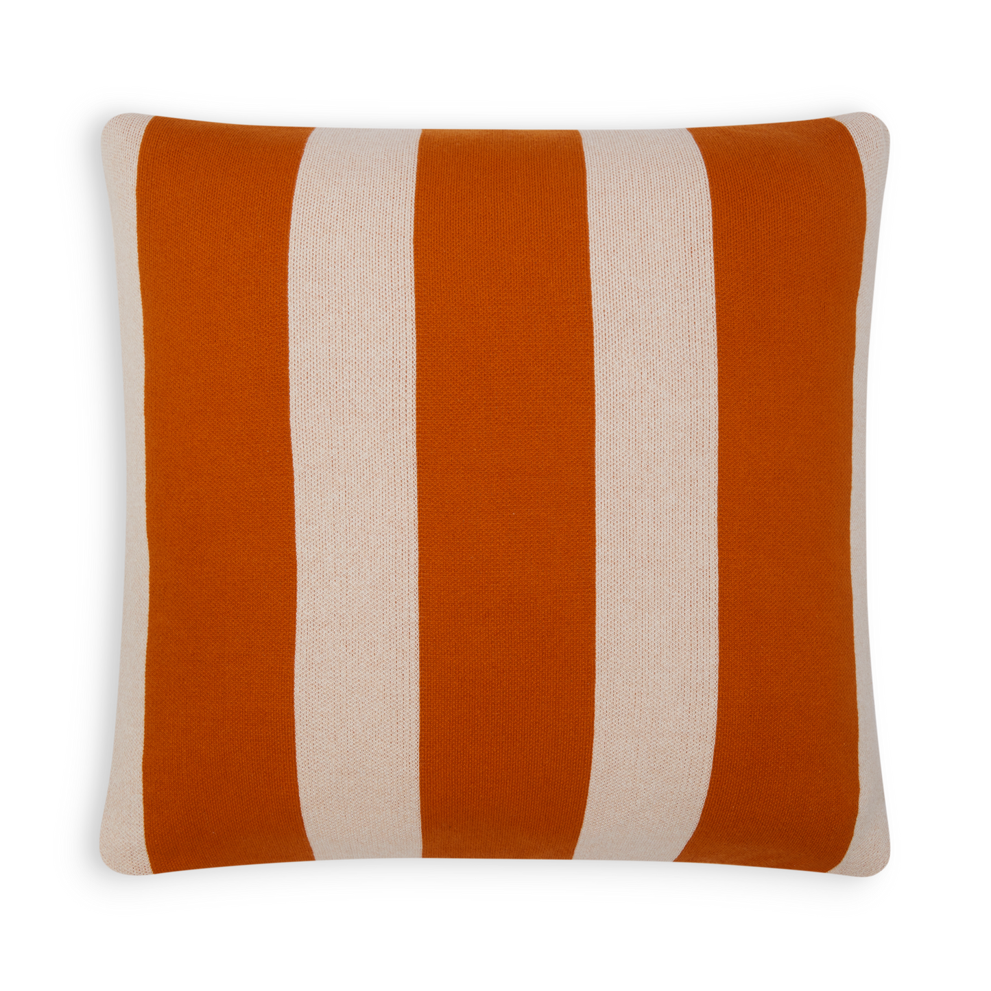 Cotton Knit Throw Pillow/Cushion Cover - Enkel Burnt Orange