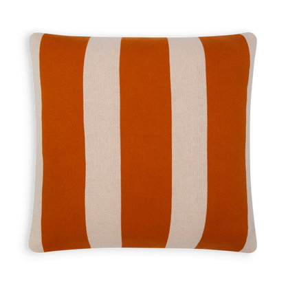 Cotton Knit Throw Pillow/Cushion Cover - Enkel Burnt Orange