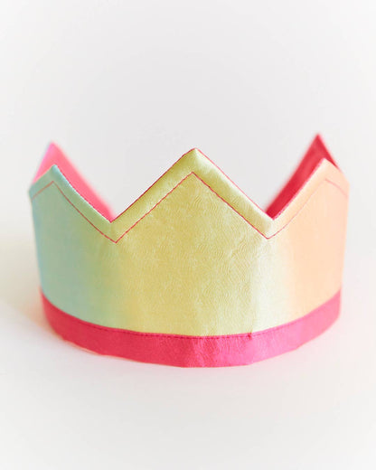 100% Silk Rainbow Crown for Birthdays and Dress Up