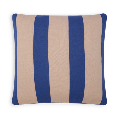 Cotton Knit Throw Pillow/Cushion Cover - Enkel Cobalt Blue