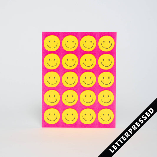 Smileys Repeat - Greeting Card