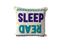 Conundrum Pillow Cover - Sleep/Read: Outer Case Only / Teal + Purple